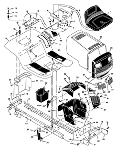 Part Location Diagram of F-97848 Murray Parts List